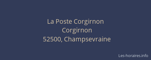 La Poste Corgirnon
