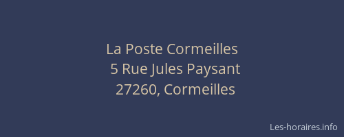 La Poste Cormeilles