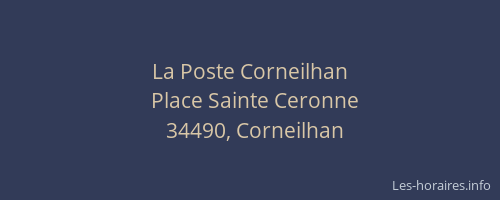 La Poste Corneilhan