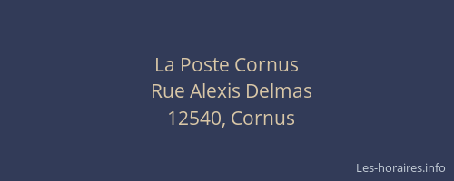 La Poste Cornus