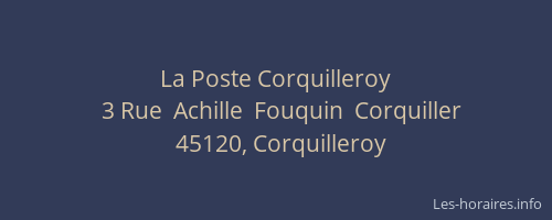 La Poste Corquilleroy