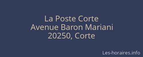 La Poste Corte