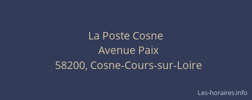 La Poste Cosne