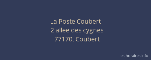 La Poste Coubert