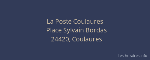 La Poste Coulaures