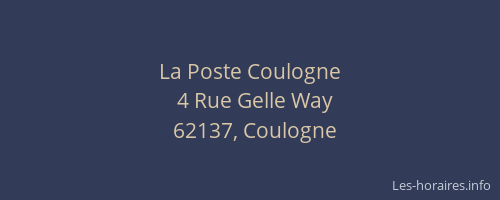 La Poste Coulogne