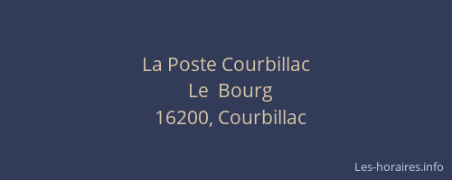 La Poste Courbillac