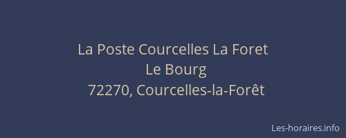La Poste Courcelles La Foret
