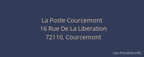 La Poste Courcemont