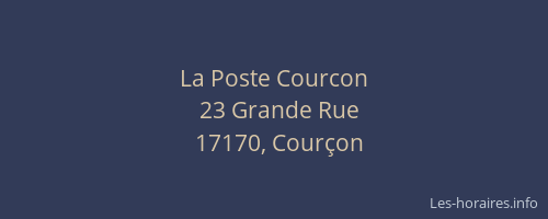 La Poste Courcon