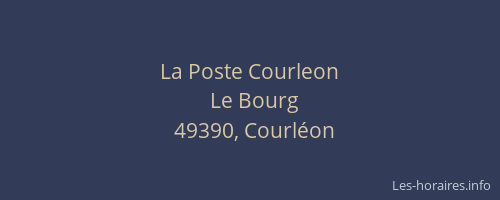 La Poste Courleon