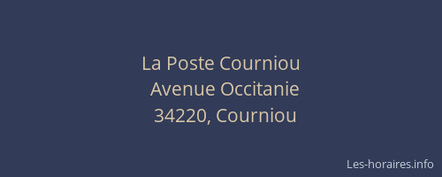 La Poste Courniou