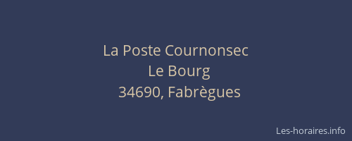 La Poste Cournonsec