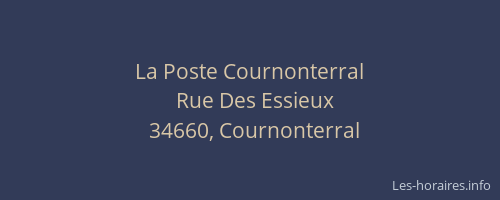 La Poste Cournonterral