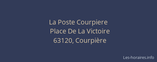 La Poste Courpiere