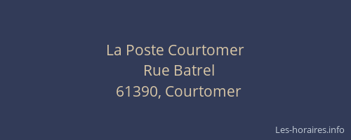 La Poste Courtomer