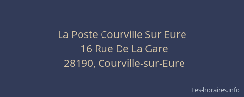 La Poste Courville Sur Eure