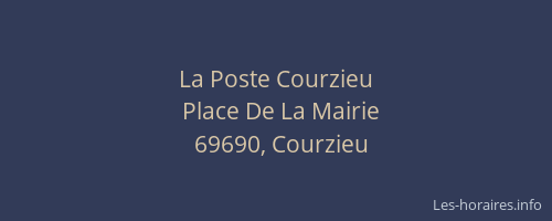 La Poste Courzieu