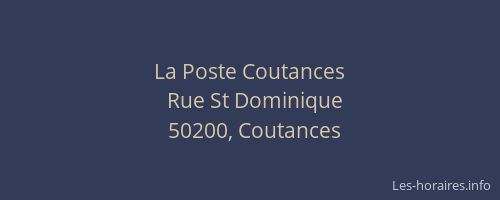 La Poste Coutances