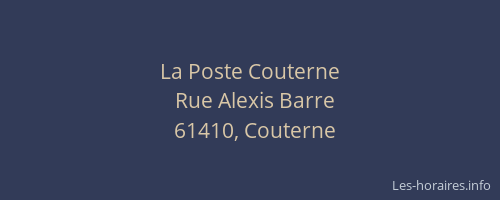 La Poste Couterne