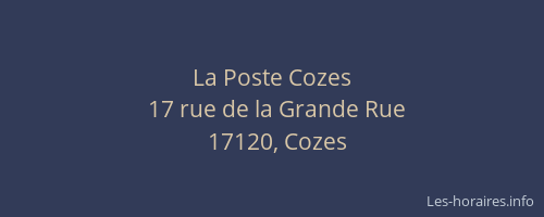 La Poste Cozes