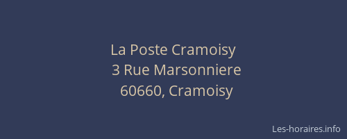 La Poste Cramoisy