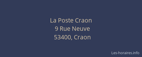 La Poste Craon