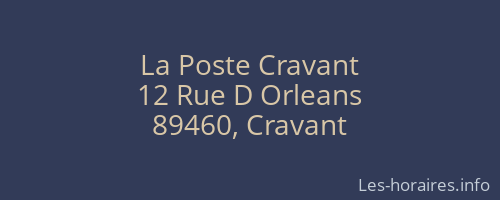 La Poste Cravant