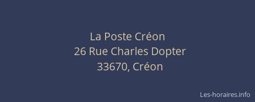 La Poste Créon