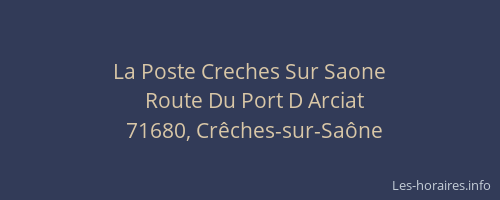 La Poste Creches Sur Saone