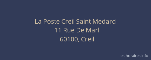 La Poste Creil Saint Medard