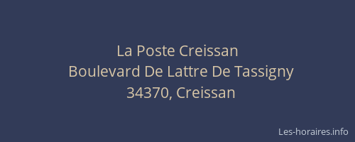La Poste Creissan