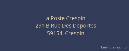 La Poste Crespin