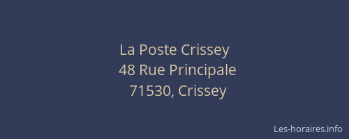La Poste Crissey