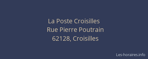 La Poste Croisilles