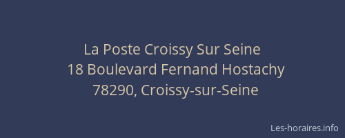 La Poste Croissy Sur Seine