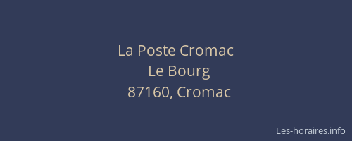 La Poste Cromac