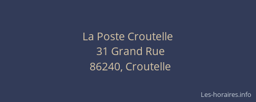 La Poste Croutelle