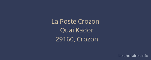 La Poste Crozon