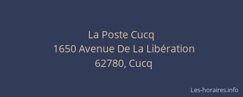 La Poste Cucq