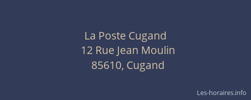 La Poste Cugand