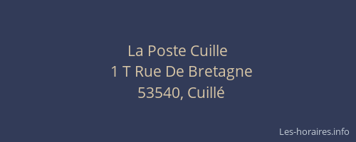 La Poste Cuille
