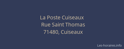 La Poste Cuiseaux