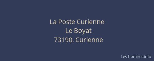 La Poste Curienne