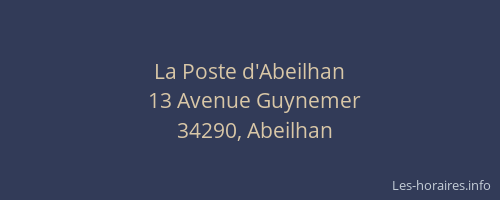 La Poste d'Abeilhan