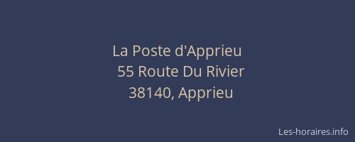 La Poste d'Apprieu