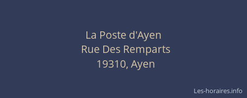 La Poste d'Ayen