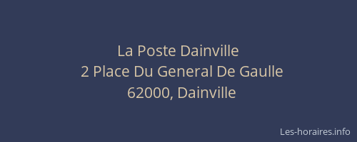 La Poste Dainville