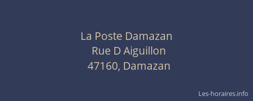 La Poste Damazan