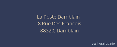 La Poste Damblain